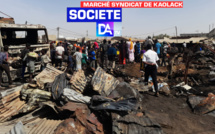 Incendie au marché syndicat de Kaolack : Plusieurs cantines partent en fumée...Un camion malien complètement calciné