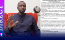 Condamnation de Ousmane SONKO par la Chambre criminelle dans l’affaire l’opposant à Adji Raby SARR: les notes accablantes du ministère de la justice
