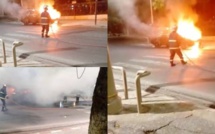 Une voiture prend feu près du Palais présidentiel après un court-circuit