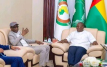 Le chanteur Sénégalais, Youssou Ndour, reçu par le Président   de Guinée Bissau Umaro Sissoko Embalo