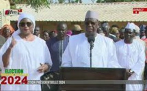 Elections presidentielles 2024 - Vote et réaction du Président Macky Sall en compagnie de sa femme Elections presidentielles 2024 - Vote et réaction du Président Macky Sall en compagnie de sa femme