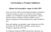 Guillaume Soro annonce le retour à Abidjan de la première vague d’exilés de GPS
