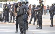 L'impressionnant dispositif sécuritaire maintenu  au tribunal de Dakar