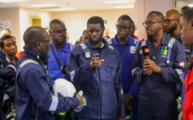 Premiers barils de pétrole au SÉNÉGAL- Les images exclusives de la visite sur la plateforme Sangomar du chef de l'Etat Bassirou Diomaye Diakhar Faye  Premiers barils de pétrole au SÉNÉGAL- Les images exclusives de la visite sur la plateforme Sangomar du chef de l'Etat Bassirou Diomaye Diakhar Faye