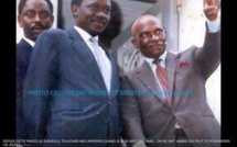 Souvenir: Me Abdoulaye Wade, feu Ousmane Masseck Ndiaye et Macky Sall
