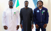 REUG REUG ET MOUHAMED TAFSIR BA ÉLEVÉS AU RANG DE CHEVALIERS DE L’ORDRE DU MÉRITE PAR LE PRÉSIDENT BASSIROU DIOMAYE FAYE