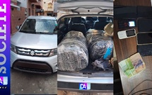 Interpellation et saisie de drogue : Cinq individus arrêtés à Almadie 2 et Keur Massar , 82,5 kg de "Yamba" et un véhicule 4x4 de marque Suzuki Vitara saisie