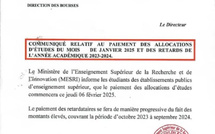 Front à l'Ucad pour les bourses : L'annonce du ministère de l'Enseignement supérieur