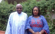 Notre consoeur Toutane Diack posant fièrement avec Lamine Diack