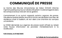 Etudiante retrouvée morte- Les précisions du COUD