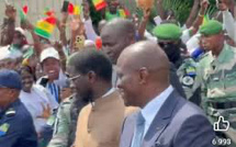 Gabon: l’arrivée de son Excellence Bassirou Diomaye Faye a l’investiture du President Brice C.O Nguema