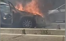 Autoroute à péage : une voiture prend feu en pleine circulation