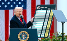 Donald Trump menace d'augmenter les droits de douane à 35% sur les produits européens