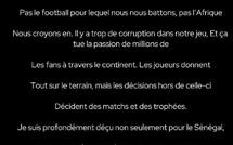 Le jury d'appel de la CAF déclare le Maroc vainqueur de la finale, Sadio Mané réagit 