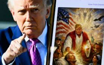Trump présenté en Jésus: face aux accusations de «blasphème», le président américain retire l'image