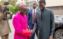 Veille de la célébration de La Pentecôte- Le message du Pr Diomaye après sa visite de courtoisie  chez l'Archevêque de Dakar, Monseigneur André Guèye