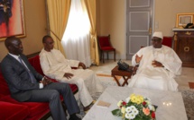 Les images de l'audience à la Présidence  de la République de Khafor Touré et Abdoulaye Saïdou Sow